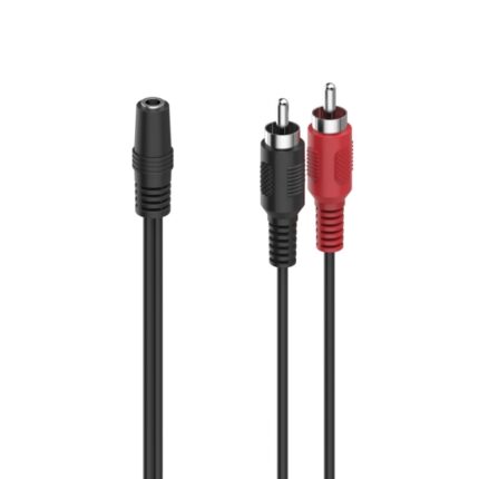 5 mm femmina - Lunghezza 12 cm - Stereo - Colore nero
