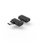 Hama Essential Adattatore USB-C angolato a 90º - Potenza fino a 240 W - Velocità fino a 10 Gbit/s - Power Delivery - Colore nero - immagine 2