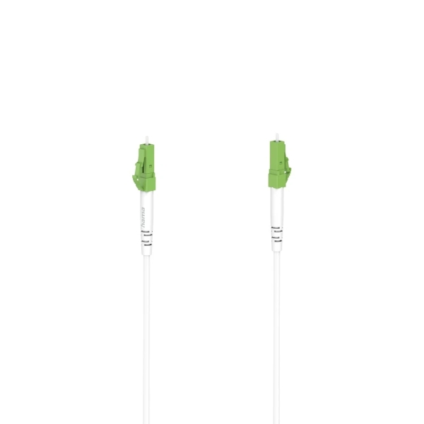 Cavo in fibra ottica monomodale Hama Essential - Lunghezza 9 m - Trasmissione fino a 10 Gbit/s - Connettore LC/APC - Colore bianco Cavo in fibra ottica monomodale Hama Essential - Lunghezza 9 m - Trasmissione fino a 10 Gbit/s - Connettore LC/APC - Colore bianco