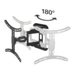 Hama Supporto a parete per TV fino a 65" - Peso max 35 kg - Inclinabile - Girevole - VESA 400x400 mm - Acciaio - Gestione cavi - Livella a bolla - Colore nero - immagine 4