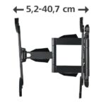 Hama Supporto a parete per TV fino a 65" - Peso max 35 kg - Inclinabile - Girevole - VESA 400x400 mm - Acciaio - Gestione cavi - Livella a bolla - Colore nero - immagine 5