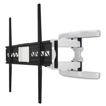 Hama Supporto a parete per TV fino a 90" - Peso max 75 kg - Inclinabile - Girevole - VESA 800x600 mm - Gestione cavi - Livella a bolla integrata - Dima di foratura - Colore bianco e nero