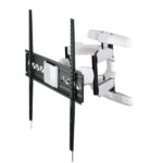 Hama Supporto a parete per TV fino a 90" - Peso max 75 kg - Inclinabile - Girevole - VESA 800x600 mm - Gestione cavi - Livella a bolla integrata - Dima di foratura - Colore bianco e nero - immagine 2