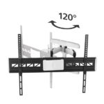 Hama Supporto a parete per TV fino a 90" - Peso max 75 kg - Inclinabile - Girevole - VESA 800x600 mm - Gestione cavi - Livella a bolla integrata - Dima di foratura - Colore bianco e nero - immagine 3