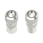 Hama Essential Set di connettori coassiali - Maschio e femmina - Adatto per cavi da 5 a 7 mm - Fissaggio con vite - Colore argento - immagine 2