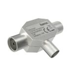 Hama Essential Splitter per antenne - Coassiale femmina x2 - Coassiale maschio - Metallico - Colore argento - immagine 3