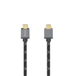 Cavo HDMI 8K maschio Hama Prime - Lunghezza 1 m - Certificato - Supporta eARC - Terminali placcati in oro - Ethernet - Velocità fino a 48 Gbps - Schermatura completa - Colore nero e grigio - immagine 2