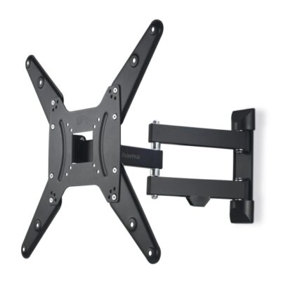 Hama Supporto a parete per TV fino a 65" - Peso max 25 kg - Inclinabile - Girevole - VESA 400x400 mm - Acciaio - Gestione cavi - Colore nero