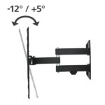 Hama Supporto a parete per TV fino a 65" - Peso max 25 kg - Inclinabile - Girevole - VESA 400x400 mm - Acciaio - Gestione cavi - Colore nero - immagine 2