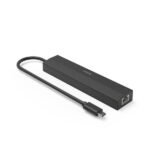 Hama Entry Hub USB 3.2 - Potenza massima 100 W - Cavo USB-C integrato da 15 cm - LAN Ethernet 1 Gbps - HDMI 4K - 3x USB-A - USB-C - Power Delivery - Colore nero - immagine 5