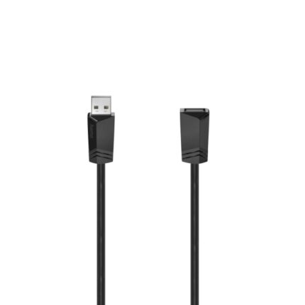 Cavo prolunga USB-A maschio/femmina Hama Essential - Lunghezza 3 m - Velocità fino a 480 Mbps - Doppia schermatura - Colore nero