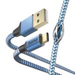 5 m - USB-A maschio - USB-C maschio - Nylon - Velocità fino a 480 Mbps - Placcato in oro - Colore blu