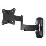 Hama Supporto a parete per TV fino a 26" - Peso max 25 kg - Inclinabile - Girevole - VESA 100x100 mm - Acciaio - Gestione cavi - Colore nero