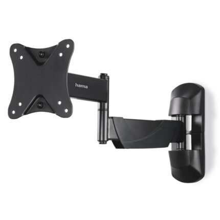 Hama Supporto a parete per TV fino a 26" - Peso max 25 kg - Inclinabile - Girevole - VESA 100x100 mm - Acciaio - Gestione cavi - Colore nero