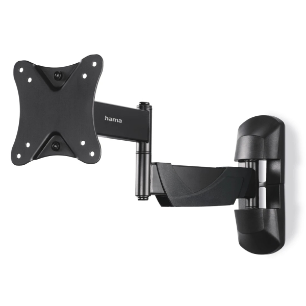 Hama Supporto a parete per TV fino a 26" - Peso max 25 kg - Inclinabile - Girevole - VESA 100x100 mm - Acciaio - Gestione cavi - Colore nero Hama Supporto a parete per TV fino a 26" - Peso max 25 kg - Inclinabile - Girevole - VESA 100x100 mm - Acciaio - Gestione cavi - Colore nero