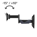 Hama Supporto a parete per TV fino a 26" - Peso max 25 kg - Inclinabile - Girevole - VESA 100x100 mm - Acciaio - Gestione cavi - Colore nero - immagine 3