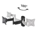 Hama Supporto a parete per TV fino a 26" - Peso max 25 kg - Inclinabile - Girevole - VESA 100x100 mm - Acciaio - Gestione cavi - Colore nero - immagine 4