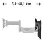 Hama Supporto a parete per TV fino a 26" - Peso max 25 kg - Inclinabile - Girevole - VESA 100x100 mm - Acciaio - Gestione cavi - Colore nero - immagine 5
