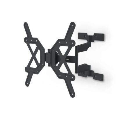 Hama Supporto a parete per TV fino a 65" - Peso max 30 kg - Inclinabile - Girevole - Extrapiatto - VESA 400x400 mm - Gestione cavi - Livella a bolla integrata - Dima di foratura - Colore nero