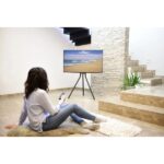 Hama Supporto TV fino a 75" - Peso max 40 kg - VESA 600x400 mm - Altezza regolabile - Acciaio - Gestione cavi - Colore nero - immagine 5