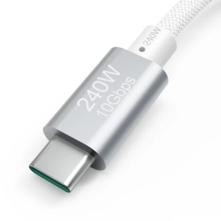 5 m - Velocità fino a 10 Gbps - Doppia schermatura - Colore bianco