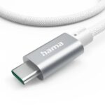 Cavo USB-C Hama Full-Featured - Potenza massima 240 W - Lunghezza 1,5 m - Velocità fino a 10 Gbps - Doppia schermatura - Colore bianco - immagine 3