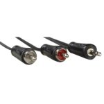 Cavo audio Hama Essential - 2x RCA maschio - Jack 3,5 mm maschio - Lunghezza 1,5 m - Stereo - Colore nero - immagine 4