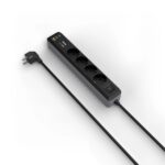 4 m - 4x Schuko - 2x USB-C - 1x USB-A - Interruttore di accensione - Spina Schuko angolata - 5