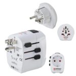 Hama World Travel Pro Adattatore da viaggio universale - Potenza fino a 1680 W - Tensione 110-240 V - Colore bianco