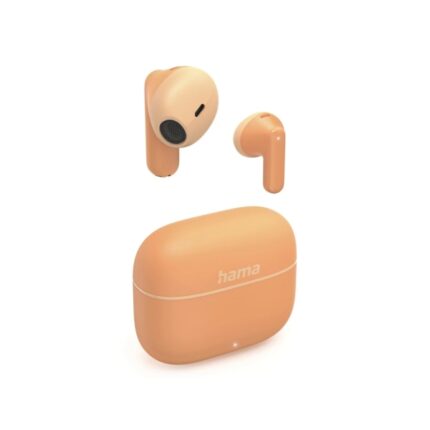 Hama Freedom Light II Cuffie wireless con microfono omnidirezionale - Bluetooth - Autonomia fino a 20 ore - Portata 10 m - Assistente vocale - Ricarica tramite USB-C - Colore arancione
