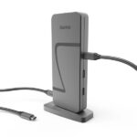 Hama Essential Hub USB 2.0/3.2 - Potenza massima 140 W - Cavo USB-C da 40 cm - LAN Ethernet 2,5 Gbps - DisplayPort 8K - HDMI 4K - 3x USB-C - 4x USB-A - Colore grigio - immagine 4