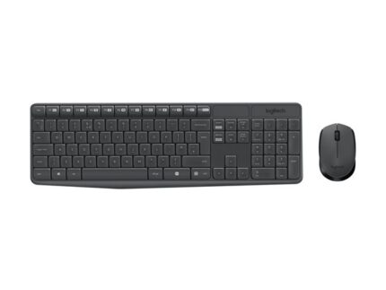 Logitech MK235 Pack Wireless Tastiera Francese + Mouse a 3 pulsanti - Ambidestro