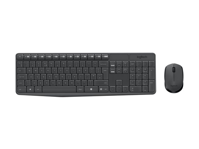 Logitech MK235 Pack Wireless Tastiera Francese + Mouse a 3 pulsanti - Ambidestro Logitech MK235 Pack Wireless Tastiera Francese + Mouse a 3 pulsanti - Ambidestro
