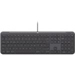 Logitech Signature Slim K620 Tastiera USB - Scorciatoie di produttività con tasto IA e controlli riunione - Design sottile - Colore grafite