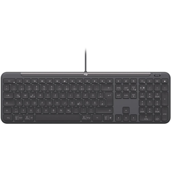 Logitech Signature Slim K620 Tastiera USB - Scorciatoie di produttività con tasto IA e controlli riunione - Design sottile - Colore grafite Logitech Signature Slim K620 Tastiera USB - Scorciatoie di produttività con tasto IA e controlli riunione - Design sottile - Colore grafite
