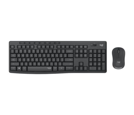 Logitech MK295 Pack Wireless Tastiera Francese + Mouse 1000dpi 3 Pulsanti - Tasti e Pulsanti Silenziosi - Utilizzo Ambidestro