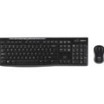 Logitech MK270 Pack Wireless USB Tastiera Francese Multimediale + Mouse 1000dpi 3 Pulsanti - Utilizzo Ambidestro