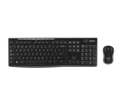 Logitech MK270 Pack Wireless USB Tastiera Francese Multimediale + Mouse 1000dpi 3 Pulsanti - Utilizzo Ambidestro