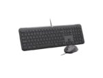 Logitech Signature Slim MK620 Combo Pack Tastiera + Mouse USB - Poggiapiedi - Mouse ambidestro 4000 DPI con SmartWheel - Tasti di accesso rapido e IA - Colore grafite - immagine 3