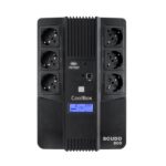Coolbox Scudo3 SAI 800VA 480W - 6x Schukos - USB - 2x RJ45 - Protezione completa contro picchi di tensione e interruzioni di corrente - Display LCD