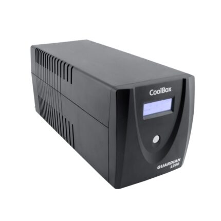 Coolbox Guardian3 UPS 1200VA 720W - 2x Schukos - USB - 2x RJ45 - Protezione completa contro picchi di tensione e interruzioni di corrente - Display LCD
