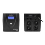 Coolbox Guardian3 UPS 1200VA 720W - 2x Schukos - USB - 2x RJ45 - Protezione completa contro picchi di tensione e interruzioni di corrente - Display LCD - immagine 3