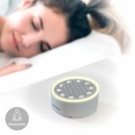 Innovagoods Slewel Macchina del rumore bianco - Autonomia 60 min - Rilassamento con luce e suono - Batteria 400 mAh - Antiscivolo - Spegnimento automatico - 9 x 4,2 cm - Colore grigio - immagine 5