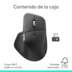 Logitech MX Master 4 Mouse wireless avanzato - Sensore Darkfield 8K DPI - Scorrimento MagSpeed 1000 linee al secondo - Risposta tattile personalizzabile Haptic Sense - Bluetooth e Logi Bolt - Colore grafite - immagine 4