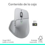 Logitech MX Master 4 Mouse wireless avanzato - Sensore Darkfield 8K DPI - Scorrimento MagSpeed 1000 linee al secondo - Risposta tattile personalizzabile Haptic Sense - Bluetooth e Logi Bolt - Colore grigio - immagine 4