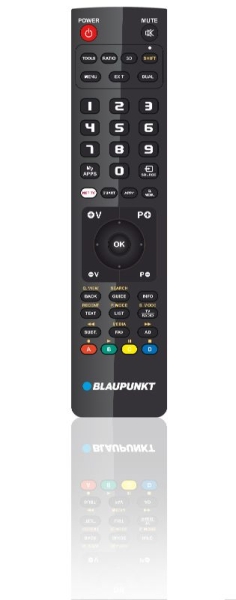 Blaupunkt Telecomando universale per Samsung - Preconfigurato - Alimentazione a batterie - Controllo a infrarossi - Colore nero