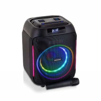 Daewoo Altoparlante Karaoke Wireless - 40W - Bluetooth - Radio FM - Batteria 2000mAh - Microfono incluso - MicroSD - Jack 3