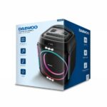 Daewoo Altoparlante Karaoke Wireless - 40W - Bluetooth - Radio FM - Batteria 2000mAh - Microfono incluso - MicroSD - Jack 3,5 mm - USB - Luce LED RGB - Ricaricabile - Colore nero - immagine 4