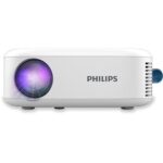 Proiettore LED Philips - HD 720P - Luminosità 100 lumen ANSI - Proiezione fino a 80 pollici - WiFi - Altoparlanti integrati - HDMI - USB - Duplicazione schermo - Colore bianco - immagine 2