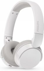 Philips TAH3209 Cuffie wireless On‑Ear - Bluetooth 5.3 - 25 ore di riproduzione - Microfono con riduzione del rumore - Pieghevoli e leggere con cuscinetti in schiuma viscoelastica - Colore bianco